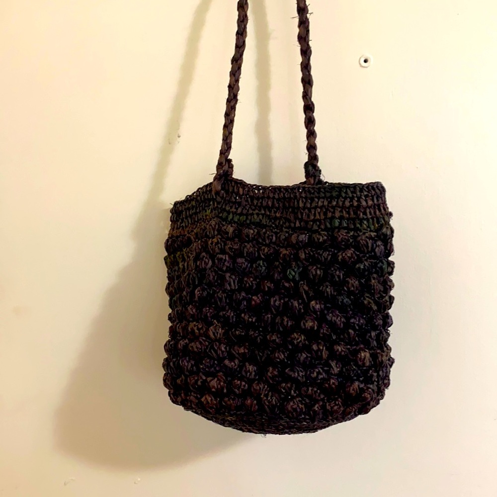 Rouje black woven bag